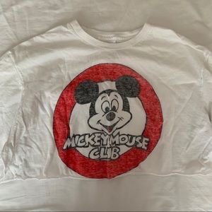 Cropped Mickey Mouse/ Disney Shirt